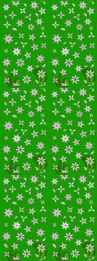 Çiçek deseni. Düz Çiçek Elementleri Tasarımı. Renkli Bahar Teması eskiz kalıbı. Raster illüstrasyonu. Chichi kumaş deseni çiz.