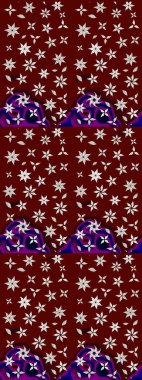 Karşılama ya da düğün geçmişi olarak kullanılabilir. Paket kağıdı için en iyisi. Doğal kozmetik ürünleri, parfüm, çiçekçi dükkanı için bahar ihalesi tasarımı. Kırmızı ve nötr lale çiçekli Raster çizim deseni.