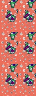 Şatafatlı bahar bahçesi dokusu. Çiçek deseni. Flower eskiz arka planı. Raster illüstrasyonu.