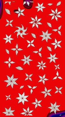 Çiçek çelengi. Desen, çizim, çiçek sınırı. Güzel, parlak, pürüzsüz kumaş, tuval. Eski moda arka plan. Kıvırcık, parlak örgü. Raster illüstrasyonu.