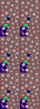 Kahverengi ve nötr renklerde çiçekler. Elle boyanmış suluboya resim çizimi çiçekler ve bitkiler.