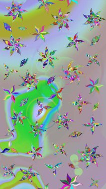 Özgürlük stili Millefleur 'lar. Tekstil, duvar kâğıdı, kapaklar, yüzey, baskı, hediye paketi, hatıra defteri, dekupaj. Küçük yabani çiçeklerdeki halk modelini çiz. Taşralı şıklığı.