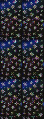 Raster illüstrasyonu. Gri ve mavi renkte çiçekler. Asya tekstil tarzında. Çiçek desenli çizim. Raster illüstrasyonu.