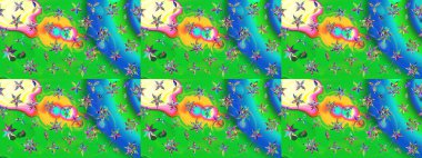 Güzel kumaş deseni. Küçük bir çiçekte eskiz deseni. Hoş bir çiçek geçmişi var. Raster illüstrasyonu.