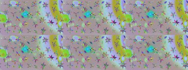 Çiçekli, yapraklı, çiçek desenli eskiz. El çizimi. Raster illüstrasyonu.