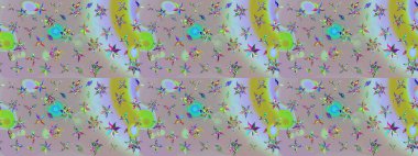 Çiçekli, yapraklı, çiçek desenli eskiz. El çizimi. Raster illüstrasyonu.