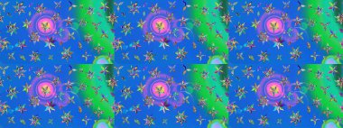 Çiçek deseni duvar kağıdı, desen dolguları ve web sayfası arka planı için kullanılabilir. Şekil verilmiş çiçeklerle eskiz deseni. Süslü zentangle çizim dokusu, soyut çiçeklerle süslenmiş..