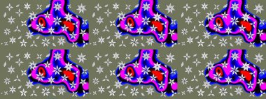 Raster Güzel kumaş deseni. Çiçek arkaplan ile soyut zarafet çizim deseni.