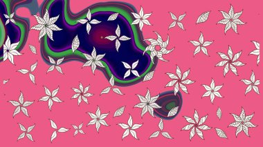 Raster. Sabıka fotoğraflarında, bebek kıyafetlerinde, duvar kâğıtlarında, paket kutularında falan kullanılabilir. Zarif, parlak ve eskiz pembe ve nötr çiçek deseni tasarımı.