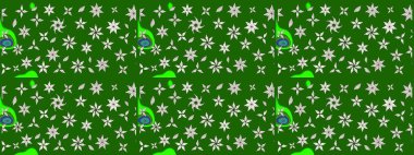 El çizimi. Yeşil ve nötr renklerde çiçekler. Çiçekli eskiz deseni. Suluboya çizimi.