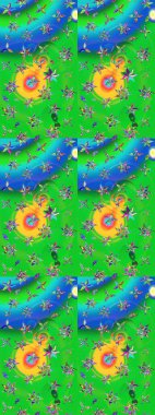 Kızılderili desenli desenli desenli şal deseni. Raster Henna dövme stili. Tekstil, tebrik kartı, boyama kitabı, telefon kılıfı baskısı için kullanılabilir. Etnik Mandala süsü.