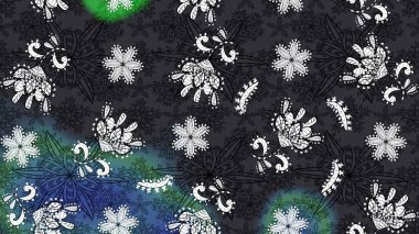 Tekstil için figür. Yapraklı çizim şekli. Davetiye ve kartpostal tasarımı için dekoratif çiçek unsurları. Poster ya da kapak için arka plan. Sevimli zarif çiçekler Raster illüstrasyonu.