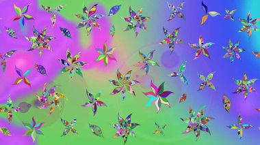 Kartlar, davetiyeler, tarih kartları ve daha fazlası için kullanılabilir. Büyük bir çiçek boyası seti. Raster şirin suluboya çiçek deseni çizimi.