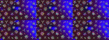 Düz Çiçek Elementleri Tasarımı. Renkli Bahar Teması eskiz kalıbı. Raster..