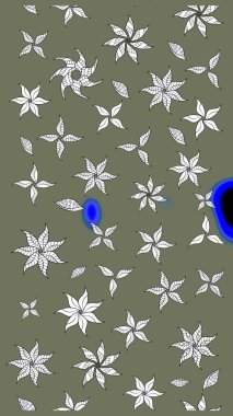 Tekstil tasarımı için yeşil ve beyaz renkli geleneksel halk çiçekleri buketi. Üzerinde gelincikler ve vadi zambakları olan renkli çiçek desenli nakış..