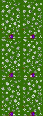 Raster illüstrasyonu. Robot resim. Küçük çiçekte sevimli çiçek deseni var..