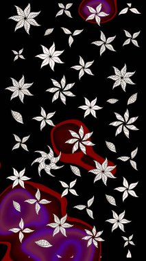 Çiçek deseni duvar kağıdı, desen dolguları ve web sayfası arka planı için kullanılabilir. Süslü zentangle çizim dokusu, soyut çiçeklerle süslenmiş. Şekillendirilmiş çiçekli çizim deseni.