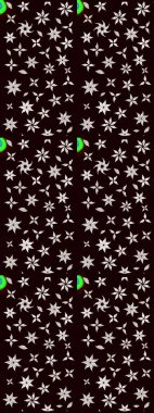 Raster illüstrasyonundaki çiçek desenli çizim. Renkli Bahar Teması eskiz kalıbı. Düz Çiçek Elementleri Tasarımı. Güzel kumaş deseni.