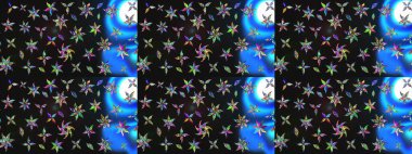 Küçük çiçekteki sevimli çiçek deseni. Robot resim. Raster illüstrasyonu.