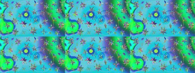 Çiçek deseni. Raster güzel kumaş deseni çiziyor. Düz Çiçek Elementleri Tasarımı. Renkli Bahar Teması çizim şablonu.