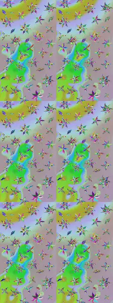 Tomurcukları papatya çiçekleri olan sevimli bir çiçek deseni. Miles Fleur, süslü püslü bir süs. Eski usul. Kumaş, tekstil, duvar kağıdı baskısı için. Raster illüstrasyonu. Taslak arkaplan.