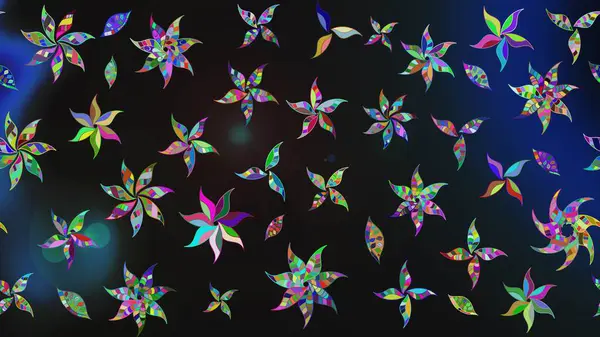 Raster illüstrasyonu. Renkli Bahar Teması eskiz kalıbı. Düz Çiçek Elementleri Tasarımı. Çiçek deseni. Chichi kumaş deseni çiz.