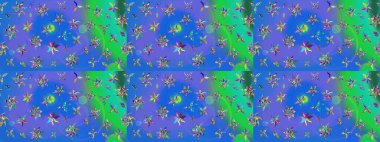 Taşralı şıklığı. Küçük yabani çiçeklerdeki halk modelini çiz. Özgürlük stili Millefleur 'lar. Tekstil, duvar kağıdı, kapaklar, yüzey, baskı, hediye paketi, hatıra defteri, dekupaj için çiçek çayırı arka planı.