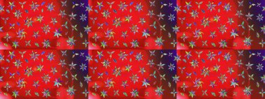 Renkli Bahar Teması eskiz kalıbı. Düz Çiçek Elementleri Tasarımı. Raster güzel kumaş deseni çiziyor. Çiçek deseni.