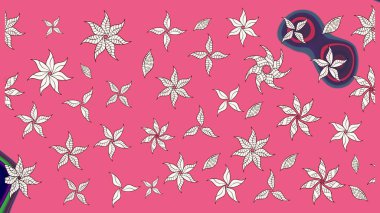 Pembe ve nötr renklerde yaprakları olan yabani çiçekler. Suluboya, elle çizilmiş. Raster illüstrasyonu. Taslak arkaplan deseni.