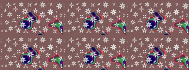 Kahverengi ve nötr renkler üzerine çiçek desenli eskiz, el yapımı papatyalar, papatyalar. Tekrar eden çiçek arkaplanı, zarif kahverengi ve nötr çiçek duvar kağıdı.