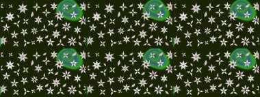 Şatafatlı bahar bahçesi dokusu. Raster illüstrasyonu. Gri ve nötr renkte çiçekler. Çiçek deseni. Gri ve nötr renkler üzerine çiçek çizimi.