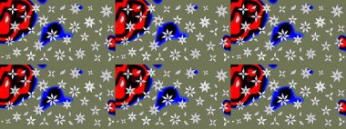 Yeşil ve siyah renklerde. Anti-stres için soyut örnek sayfası. Raster illüstrasyonu.