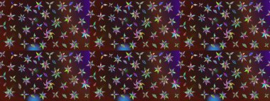 Raster stili kumaş deseni. Çiçekler suluboya çizim deseni.