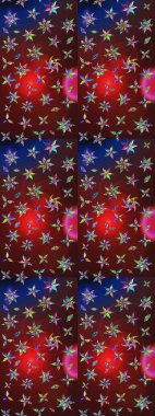 Küçük çiçekte güzel bir çiçek deseni var. Çiçekli çiçek deseni, suluboya. Raster deseni.