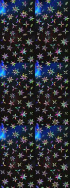 Küçük çiçekli şirin bir desen. Çiçek ve yapraklı çiçek deseni. Raster illüstrasyonu.