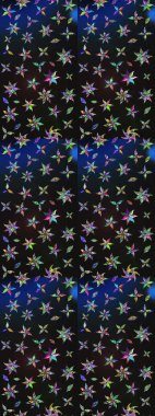 Çiçekler suluboya eskiz deseni. Raster Stili kumaş deseni.