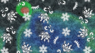 Renkli Bahar Teması eskiz kalıbı. Çiçekli eskiz arkaplanı. Düz Çiçek Elementleri Tasarımı. Çocuk stili.