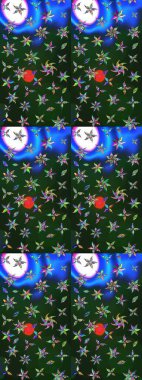 Çizim raster deseni. Güzel kumaş deseni. Çiçek arka planı.