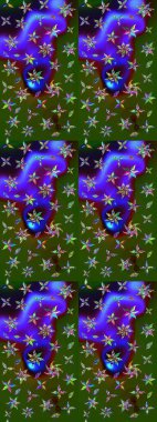 Etnik Mandala süsü. Raster Henna dövme stili. Tekstil, tebrik kartı, boyama kitabı, telefon kılıfı baskısı için kullanılabilir. Hint çiçekli desenli şal desenli..