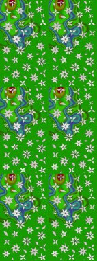 Modern yeşillik ve nötr raster arka plan duvar kağıdı çizimleri, klasik çizgili desenli desenli çiçekler, çiçekli süsler. Çiçekli el çizimi çizimi deseni.