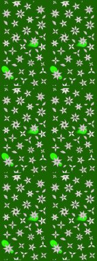 Tekstil veya kitap kapakları, imalat, duvar kağıtları, baskı, hediye paketi ve yapıştırma kitabı için çiçek eskizi geçmişi. Küçük çaplı çiçeklerdeki basit şirin desenler. Raster illüstrasyonu.