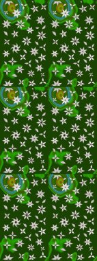 -yeşil ve tarafsız çiçekler. Çiçek kompozisyonu. Küçük çiçekte güzel bir desen var. Raster deseni. Çiçek kolajı. Çiçek arkaplan. Doğa.