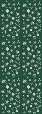 Düz Çiçek Elementleri Tasarımı. Yeşil ve nötr renklerde çiçekler. Renkli Yaz Temalı eskiz kalıbı. Raster illüstrasyonunda çiçek deseni çizimi.