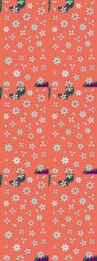 Yumuşak, yaz çiçekli arka plan. Çiçekler turuncu ve nötr renklerde. Raster çiçek desenli ve çiçekli..