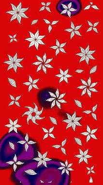 Sabıka fotoğraflarında, bebek kıyafetlerinde, duvar kâğıtlarında, paket kutularında falan kullanılabilir. Zarif, parlak ve eskiz kırmızı ve nötr çiçek deseni tasarımı.