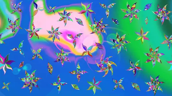 Karalama elementleri. Çizim çiçek deseni duvar kağıdı, web sitesi arka planı, ambalaj kağıdı, davetiye, broşür, afiş veya web sitesi için kullanılabilir. El çizimi Raster illüstrasyonu.