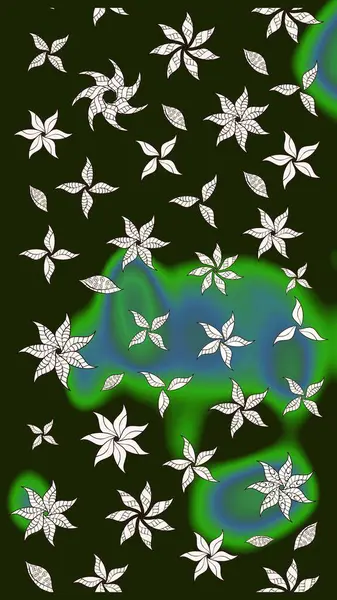 Parlak elementlerin. El çizimi Raster çizimi. Çizim çiçek deseni duvar kağıdı, web sitesi arkaplanı, paket kağıdı, davetiye, broşür, pankart veya web sitesi için kullanılabilir.