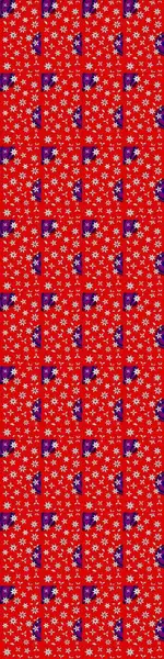 Çiçekli karalama şeklinde Raster çiçek deseni. Raster illüstrasyonu. Kibarca, yaz çiçekleri kırmızı ve nötr renklerde.