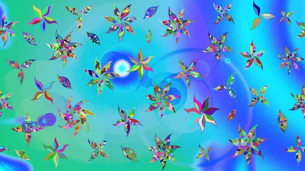 Güzel kumaş deseni. Raster illüstrasyonu. Güzel karalamalı çiçek desenli çizim. Küçük çiçekte sevimli çiçek deseni var..