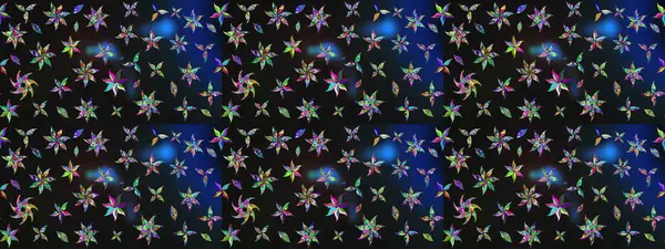 Raster illüstrasyonu. El yapımı çiçek ve bitki koleksiyonu. Şirin karalamalı çiçek desenli çizim. Robot resim tarzı gri ve mavi renkler. Raster illüstrasyonu.